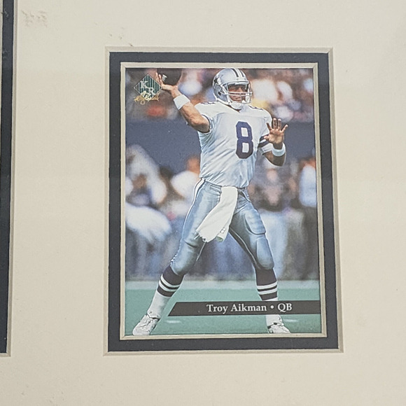 1994 Troy Aikman Lithograph, by Doug Meythaler, and football card - RARE - Picture 3 of 6